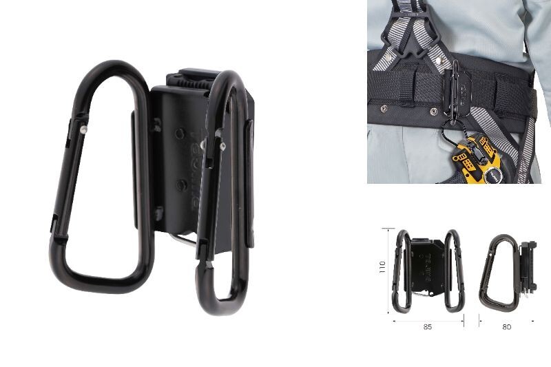 Tajima tools Detachable tool Holder Steel carabiner Large Double SFKHI-CLW