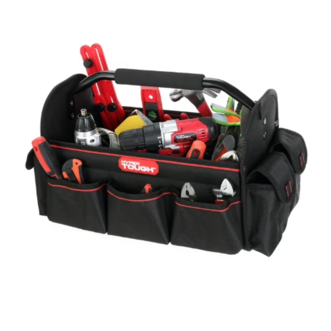 Hyper Tough 16-inch Open Top Tote with Soft Grip Handle TT30126D