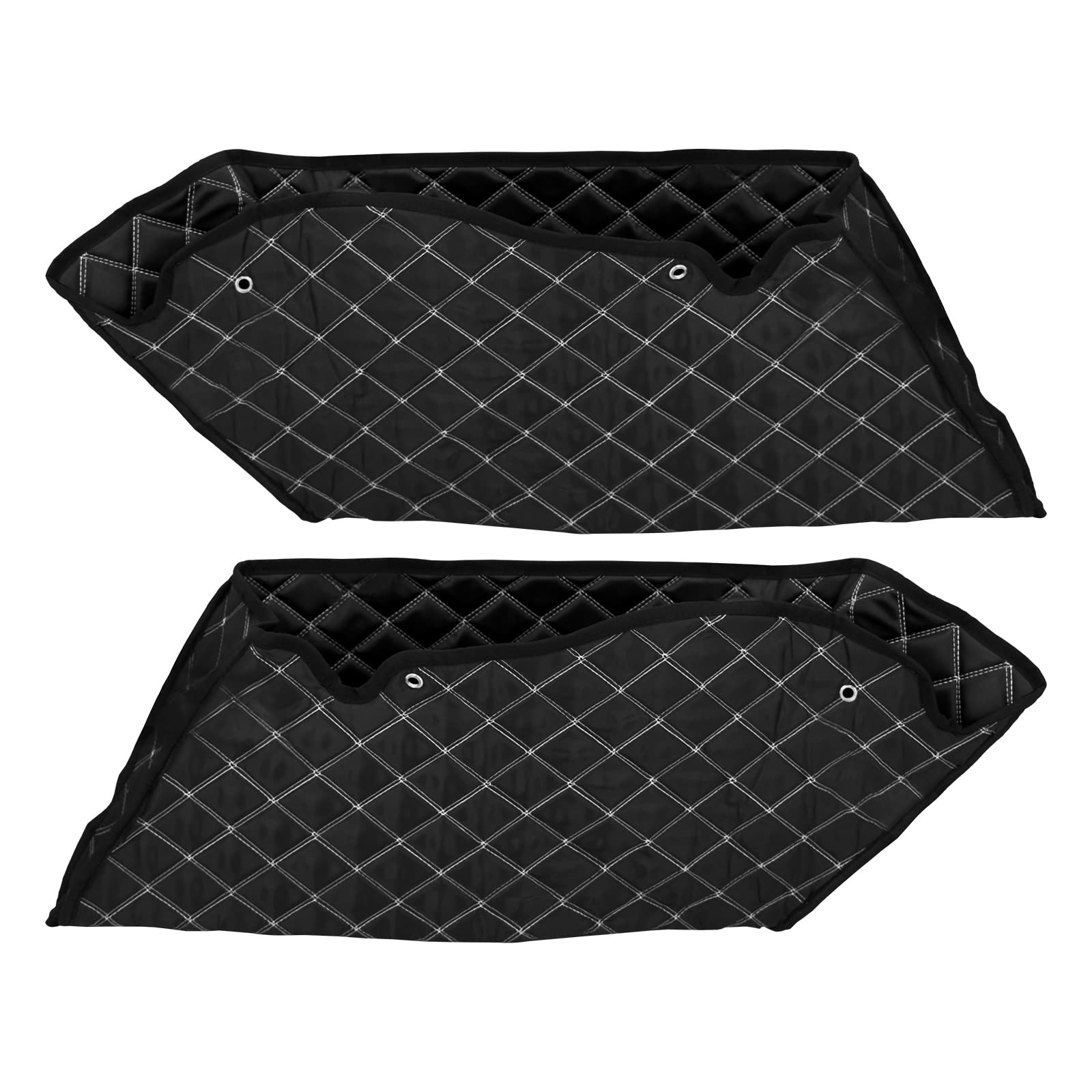 4” Stretched Saddlebag Liners Inserts White Thread Compatible Harley Touring