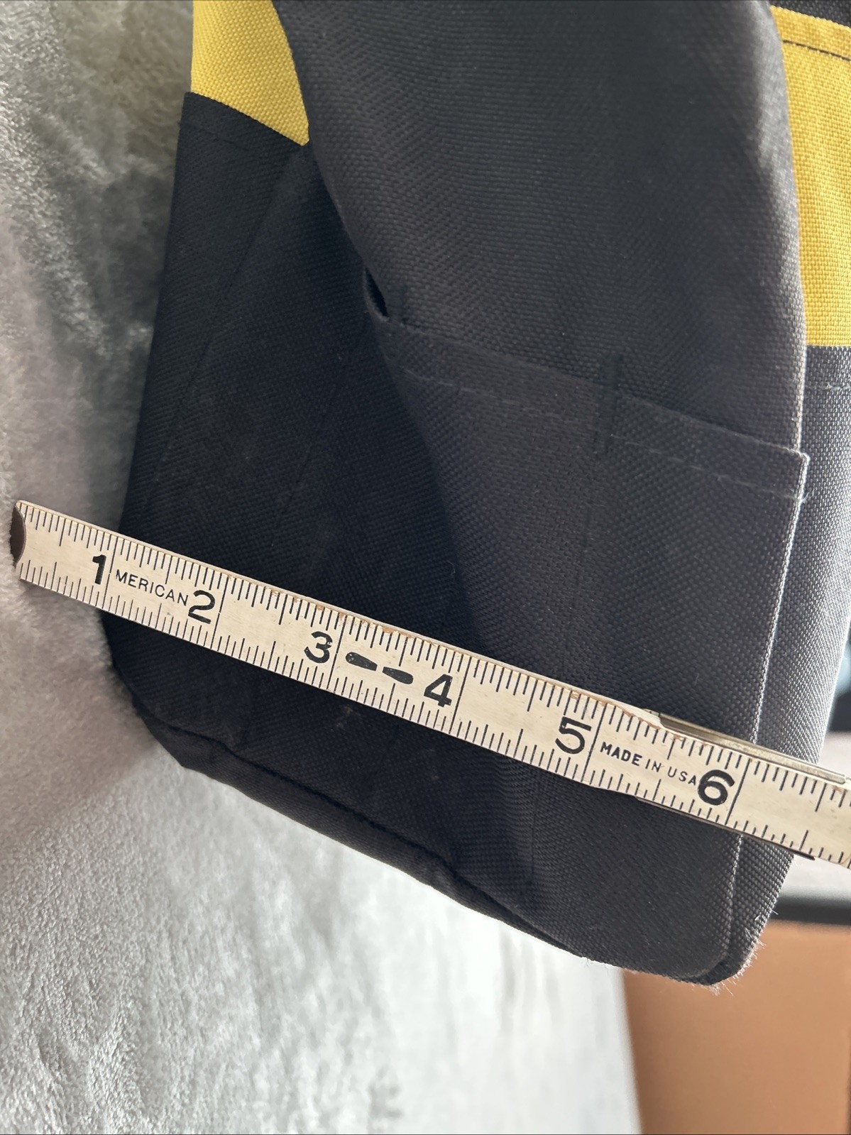 Samsonite Black & Yellow Tool Bag Heavy Duty Canvas Carry Tote