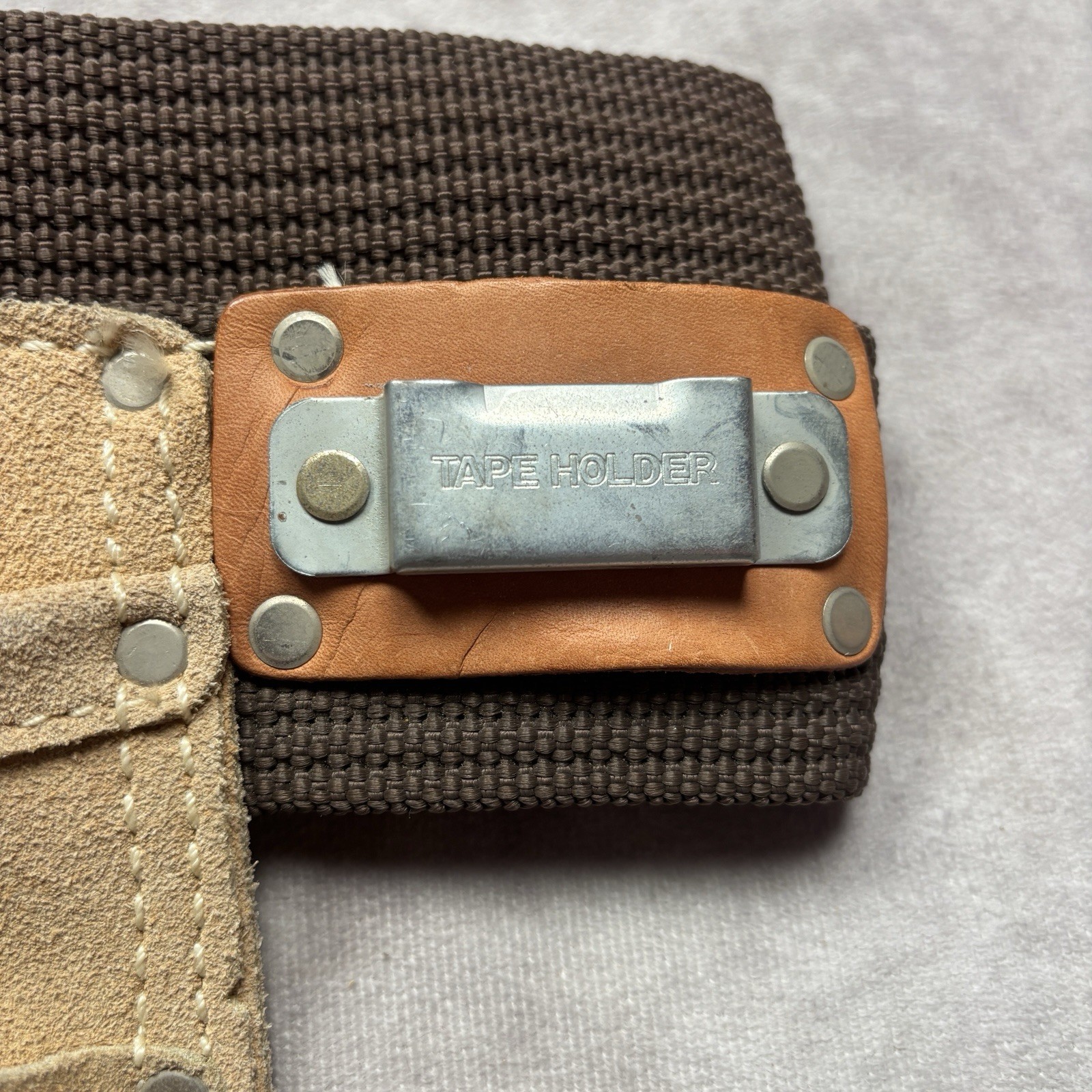 CLC 6 Pocket Single-Sided Work Apron Tool Belt Pouch Carpenter Leather Suede