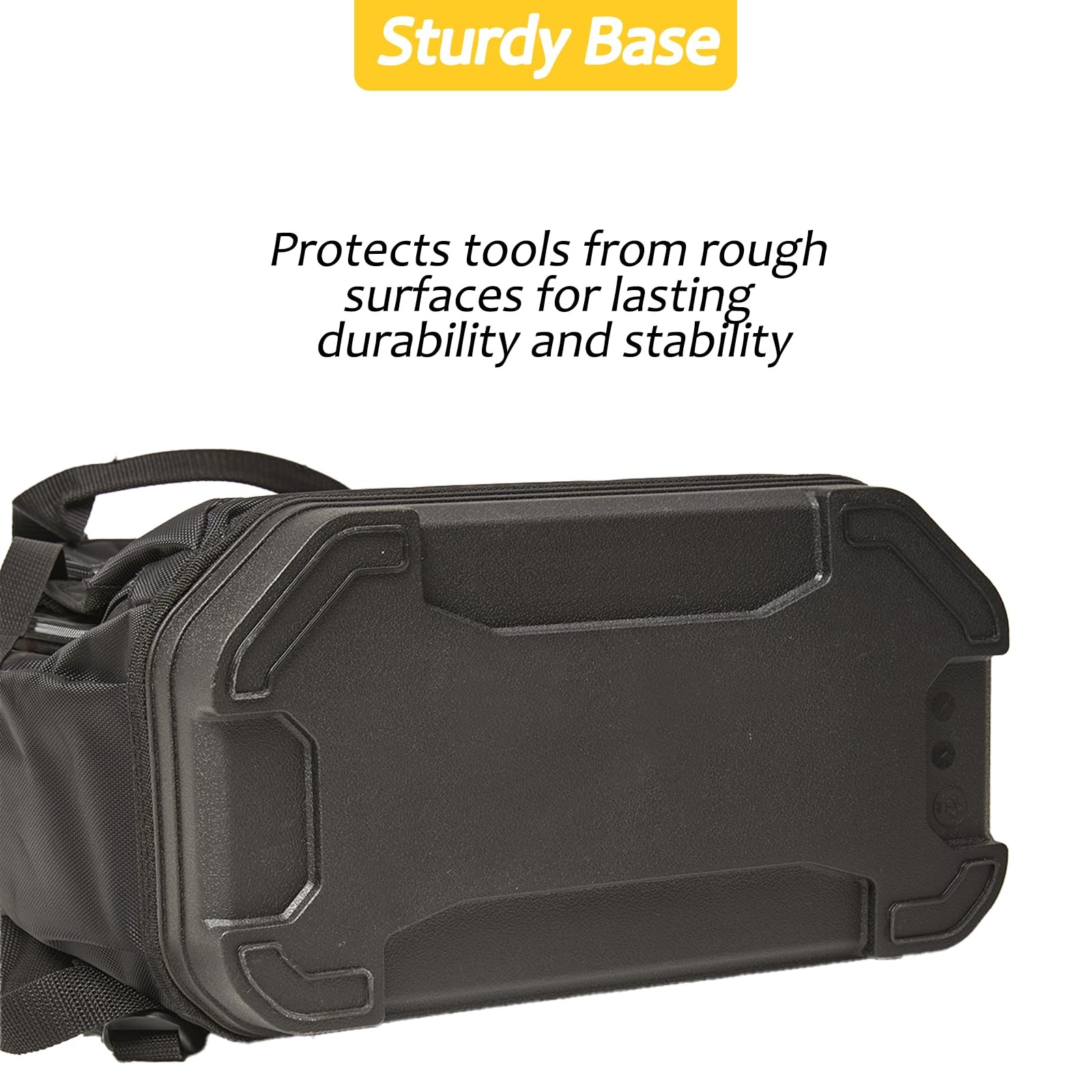 Tool Bag Backpack, Electrician Backpack 15″ L x 8.3″ W x 17″ H, Yellow