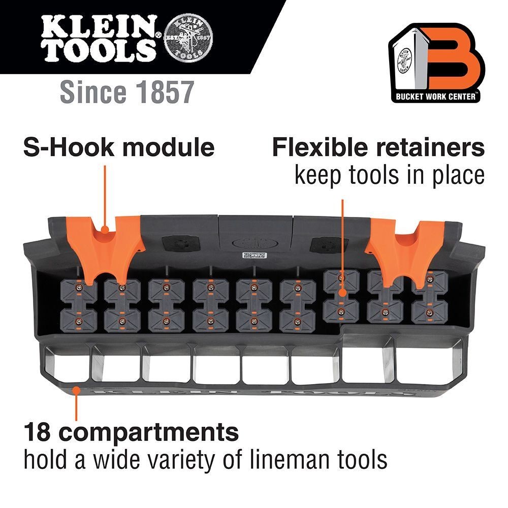 Klein Hard Tool Storage Module, S-Hook (BC501S) New