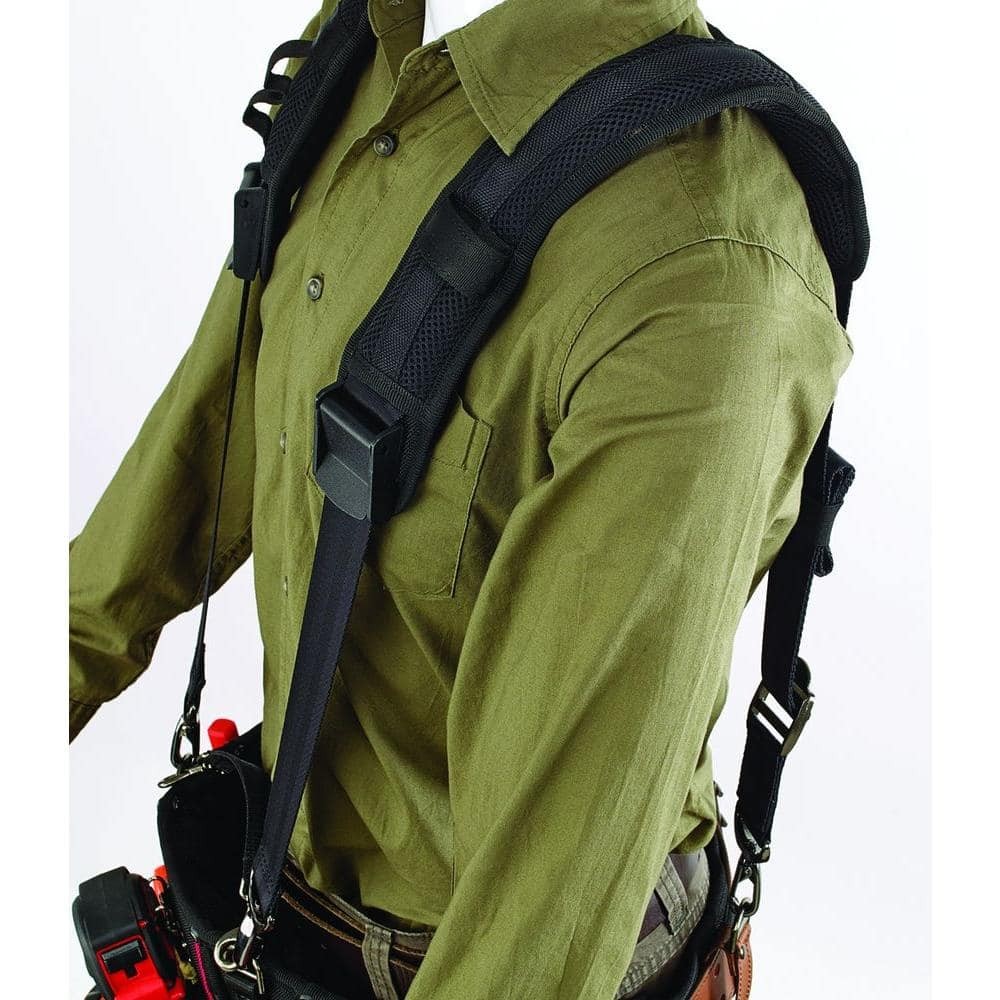Husky Universal Sliding Rig Tool Belt Support in Black