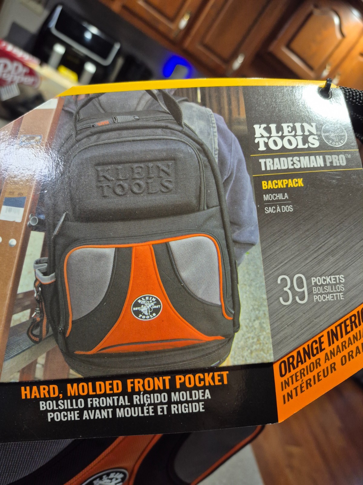 Klein Tools Tradesman Pro 55421BP-14 Large Tool Backpack Hard Molded Pocket
