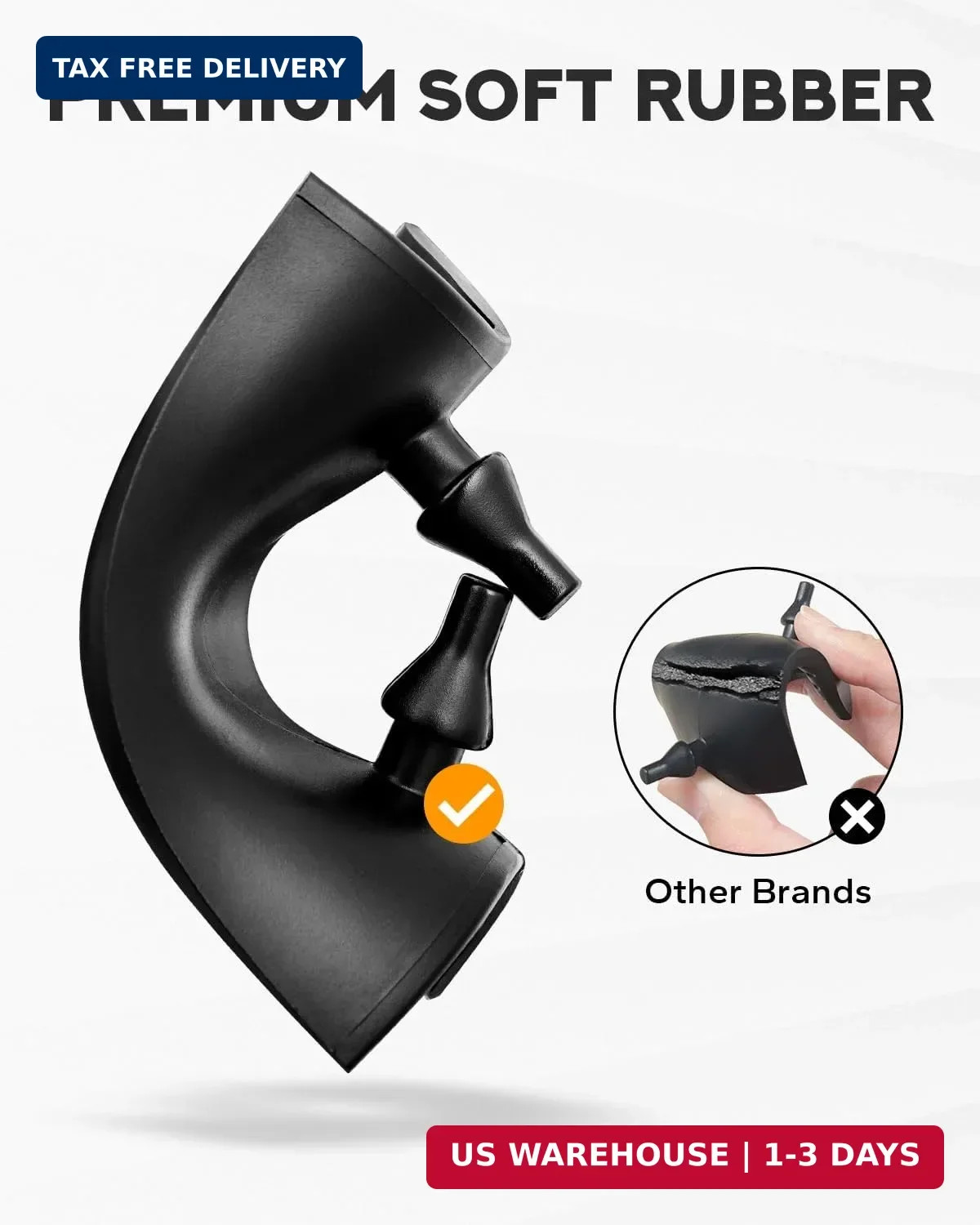 PBYMT Hard Saddlebag Rubber Grommets & Support Cushions Mounts Compatible for Ha
