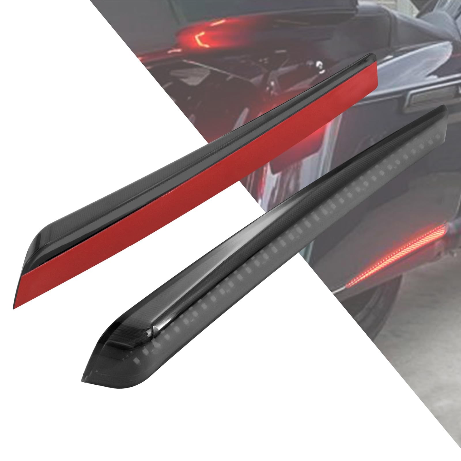 LED Extended Saddlebag Light with Smoke Lenses Fit for Harley Touring Road Ki…