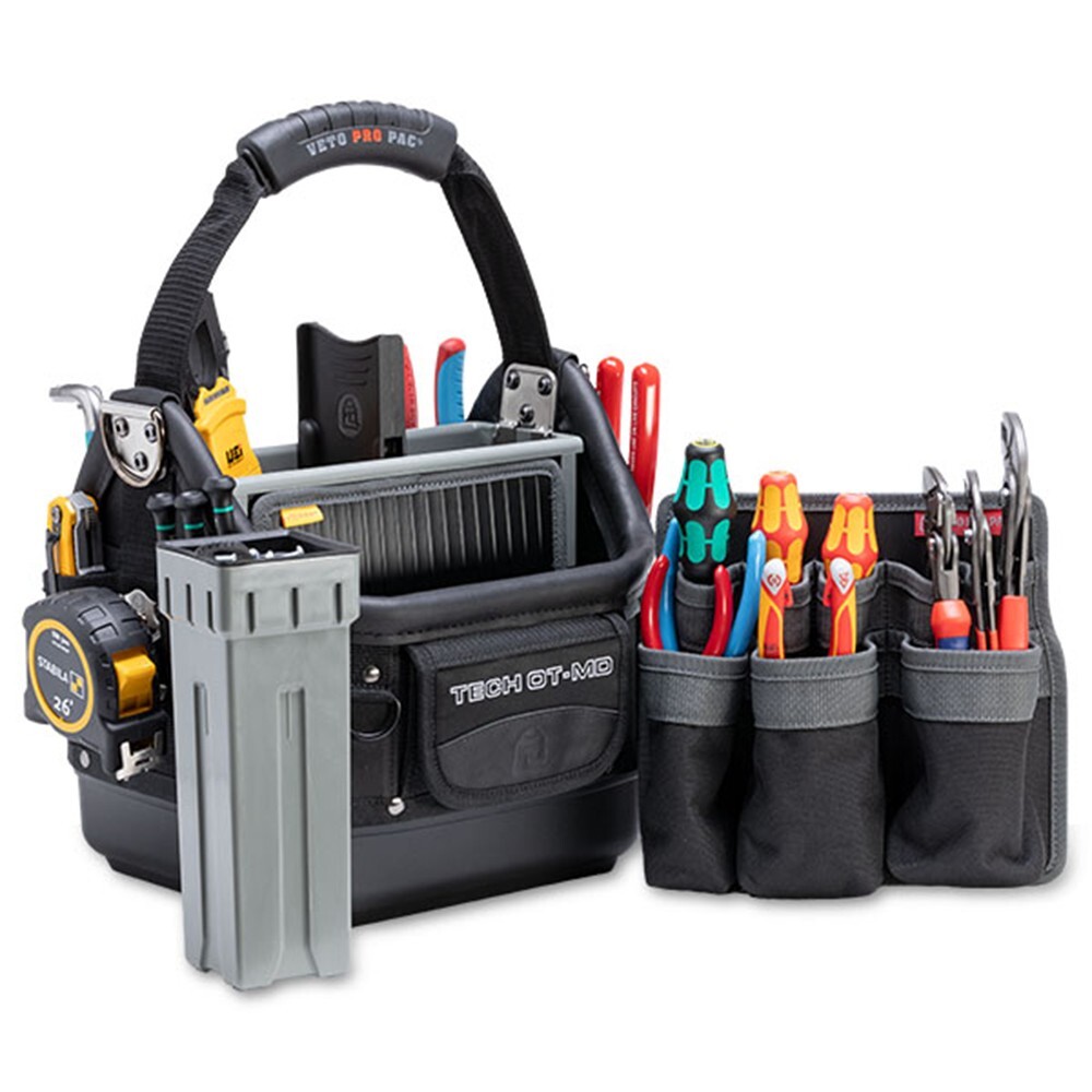 Veto Pro Pac TECH OT-MD BLACKOUT Open Top Tool Bag, VPP10743