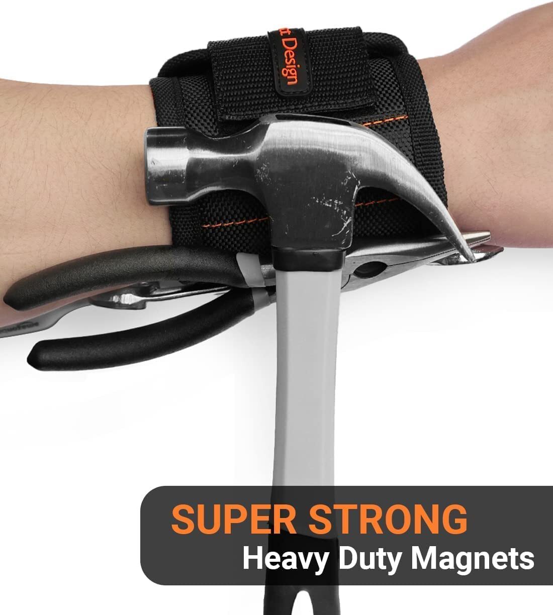 Exact Design Magnetic Wristband – Unisex Bracelet with 8x Super Strong Magnets