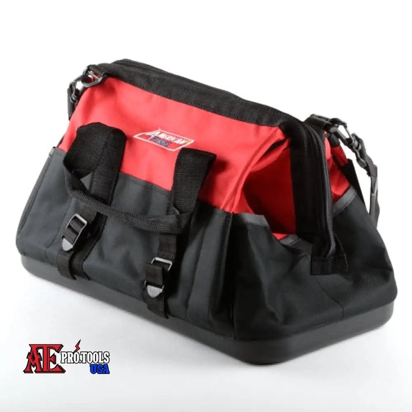 16″ Zipper Wide Mouth Tool Storage Bag 6 Pockets 16″x9″x10″