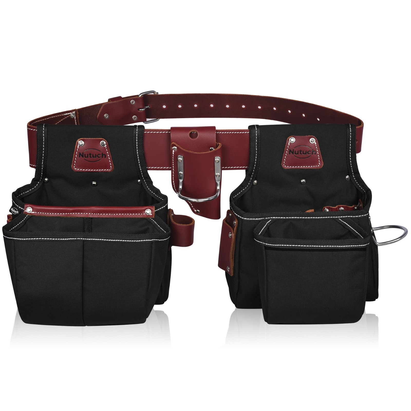 NUTUCH Nylon and Leather Tool Belt with Suspender | Electrician Tool Belts