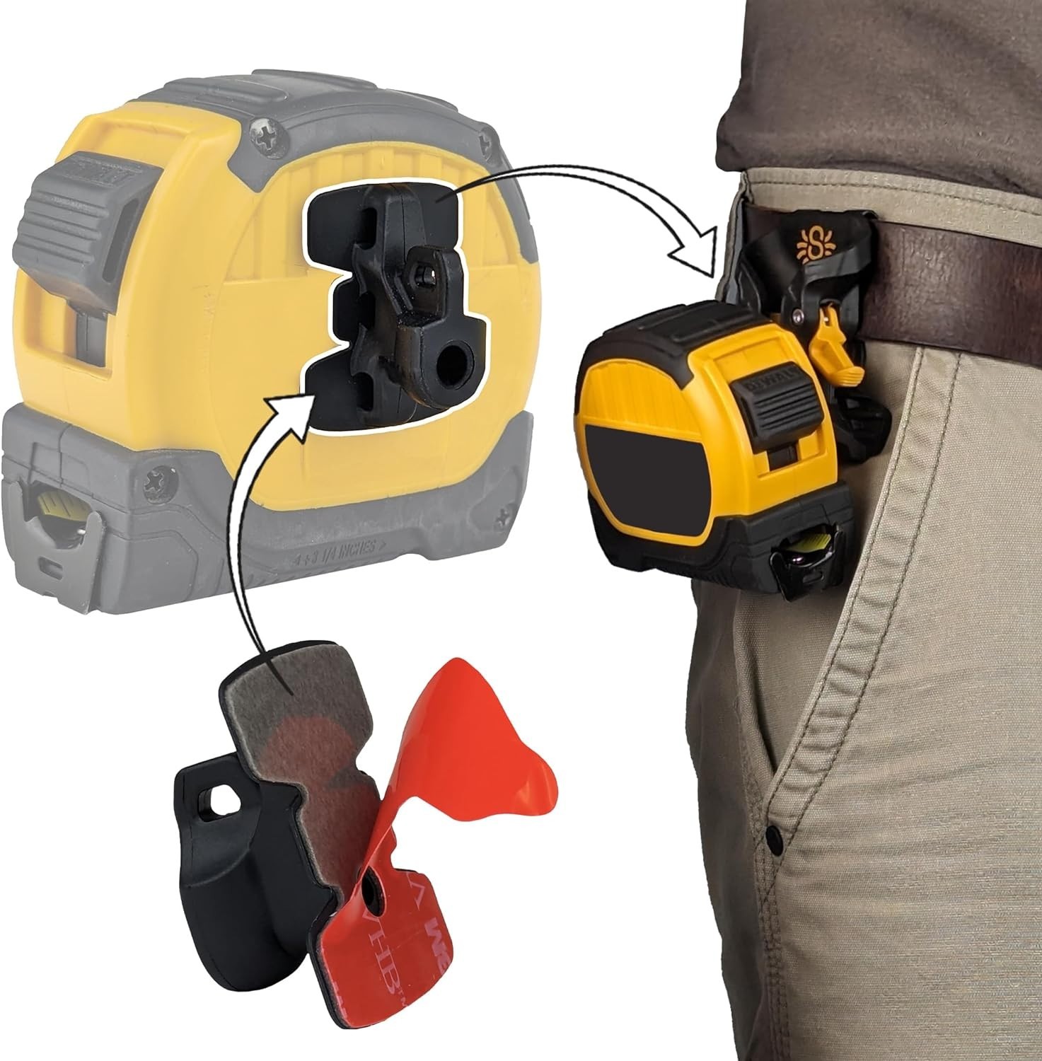 Self Locking Tool Holster Kit – Quick Draw Design with Ambidextrous Lock