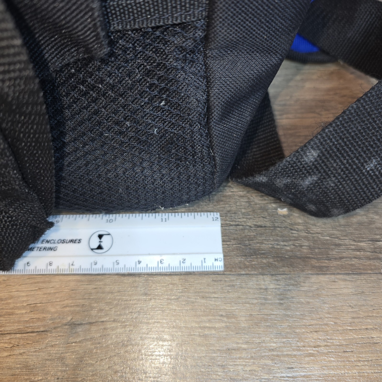 ProSource Wide-Mouth Tool Bag Multiple 16 Pockets Blue & Black 12x10x8