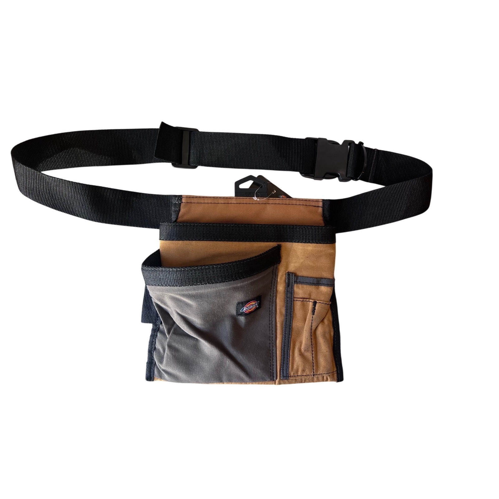 Dickies 57026 5-Pocket Single Side Tool Apron Tan Grey Canvas Adjustable Belt