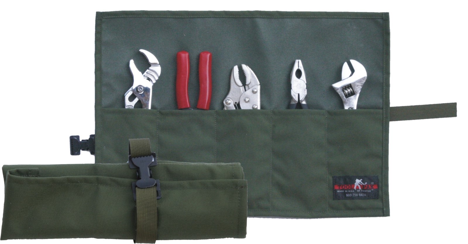 5 Pocket NylonTool Roll Wrap by Paktek ToolPak NSN#5140-00-650-1888 Made in US