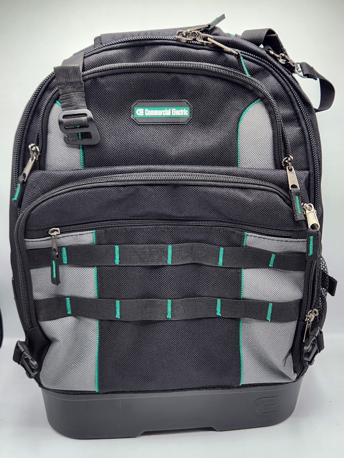 Commercial Electric 14.37 in. W 27 Total Pockets Black Fabric Electrical