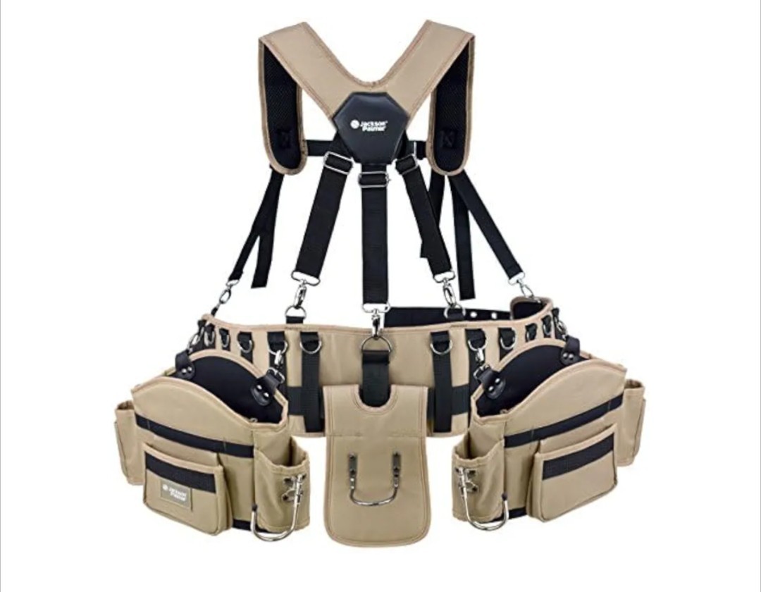 Jackson Palmer Professional Tool Belt Comfort Rig With Adjustable Suspenders