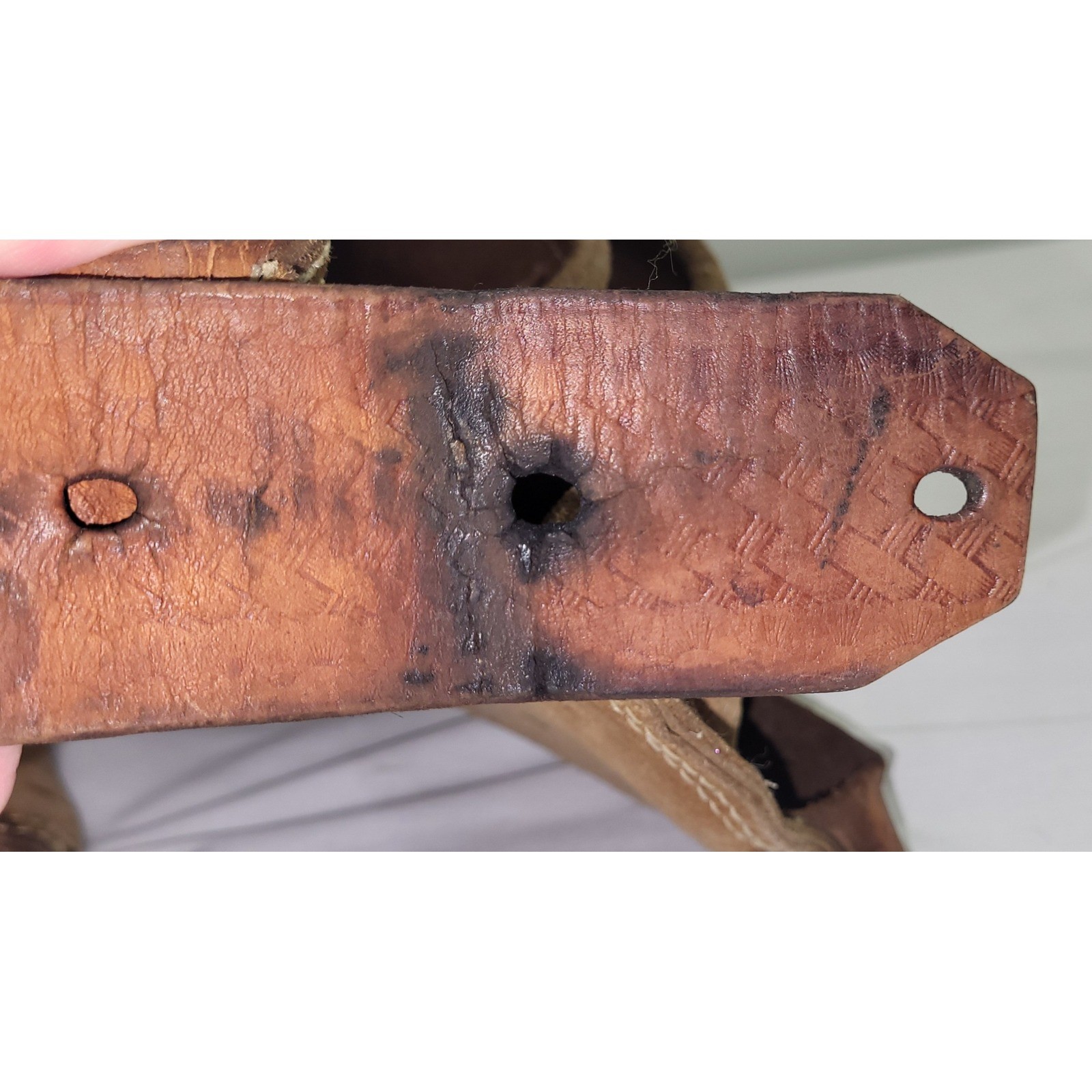 AWP Tool Belt Brown Suede Leather Multi Pouch LS-490-603-X