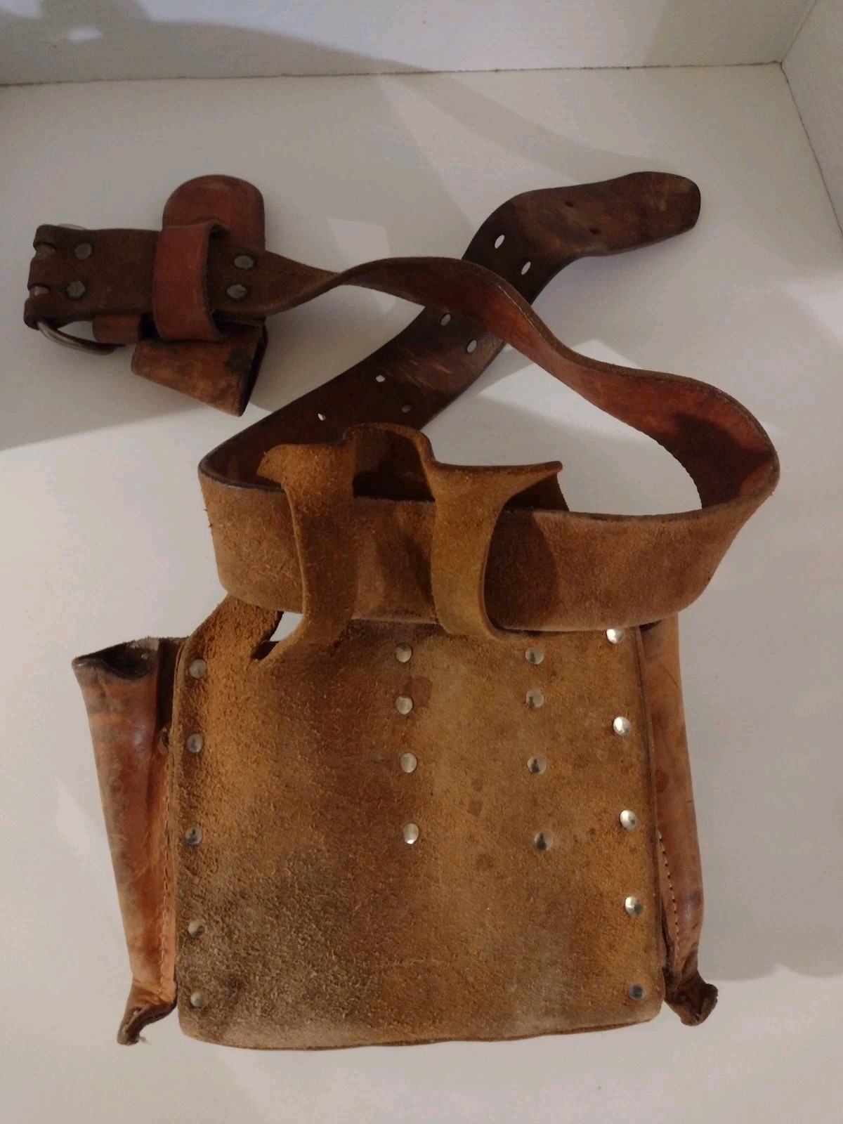 Klein***Tools 5167 Leather Electricians Handyman Tool Pouch With Belt