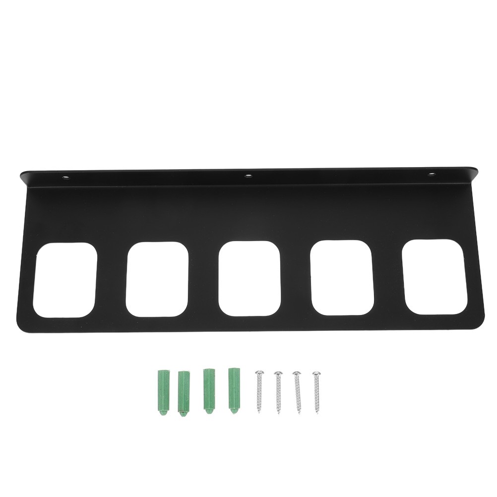 1 Set Heavy Duty Iron Wall Storage Organizer Rack with Flexible Hooks for Garage