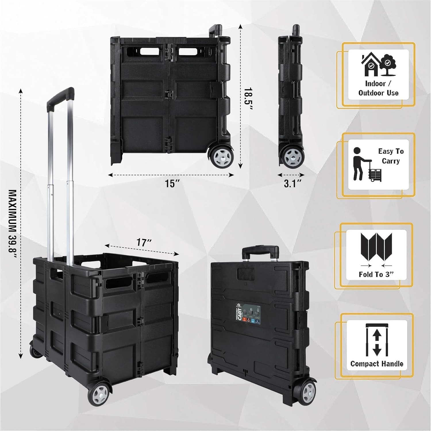 Robust 85-010 Pack-N-Roll Portable Tool Carrier – Ideal for Indoor & Outdoor Use