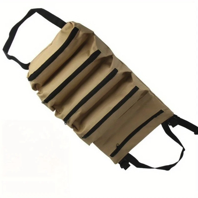 1pc Multi-Pocket Tool Roll Bag Portable Oxford Cloth Tool Organizer – NEW
