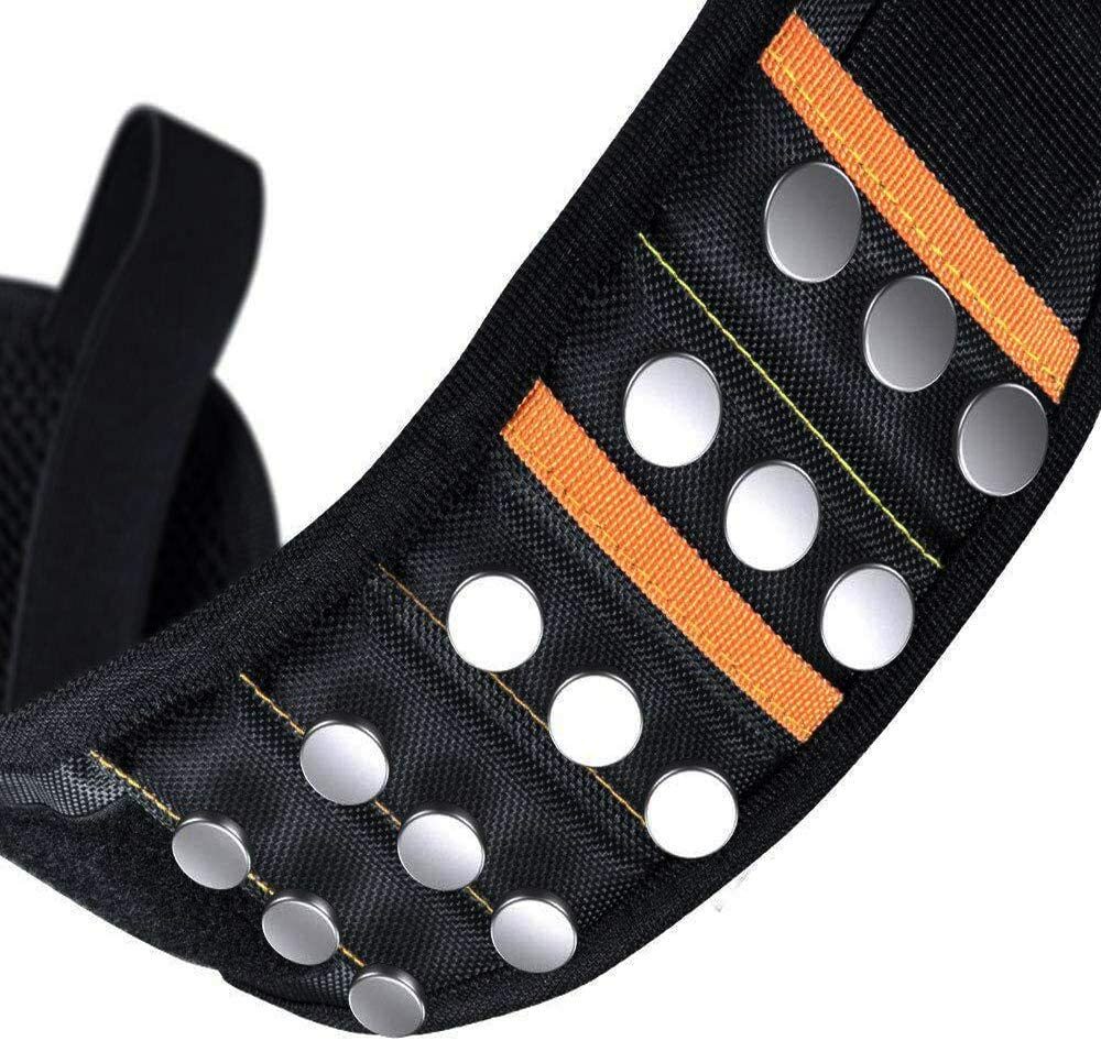 Magnetic Wristband Tool Belt with 15 Strong Magnets for Holder Holding Screws