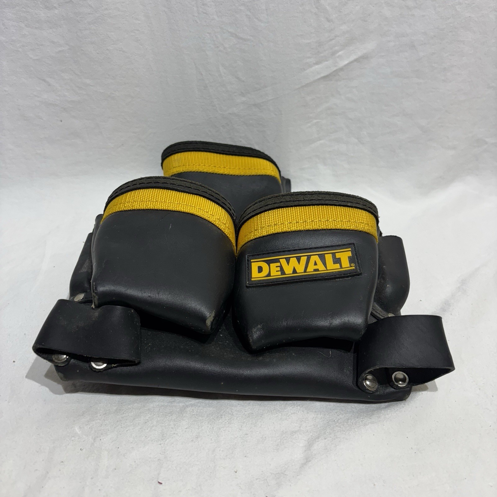 Dewalt Leather Tool Rig Heavy Duty Multi Pocket Tool Pouch Construction Belt