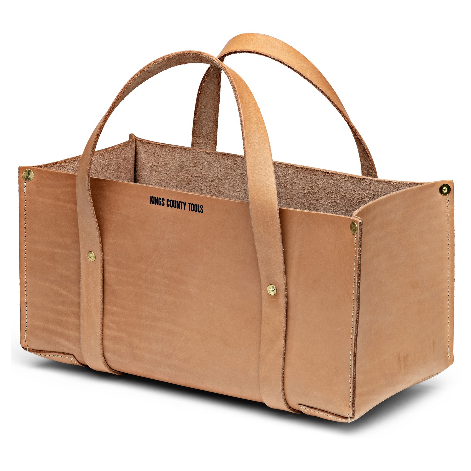Buffalo Leather Tote Tool Bag Large Utility Tote Bag for Hand Tools, Gardening