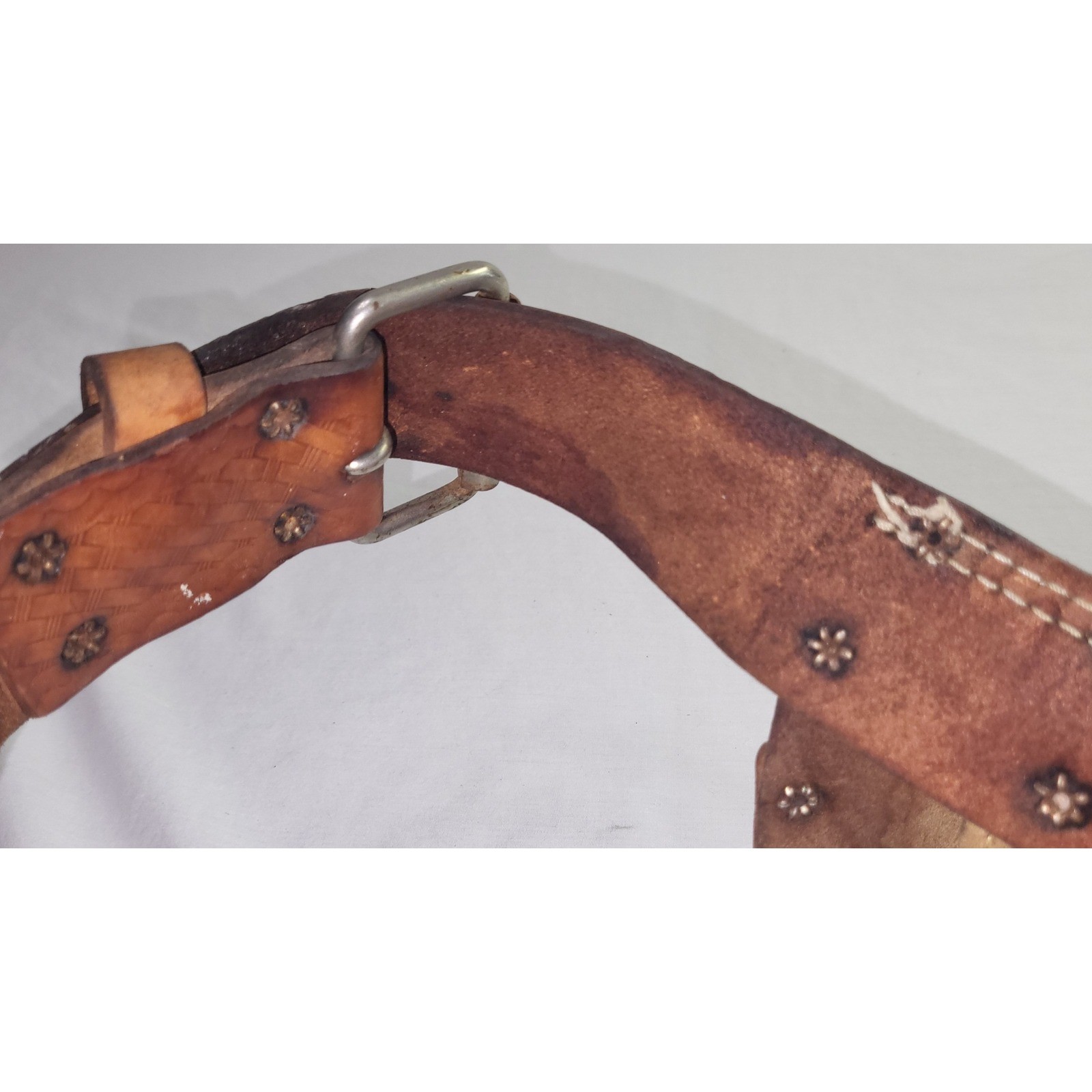 AWP Tool Belt Brown Suede Leather Multi Pouch LS-490-603-X