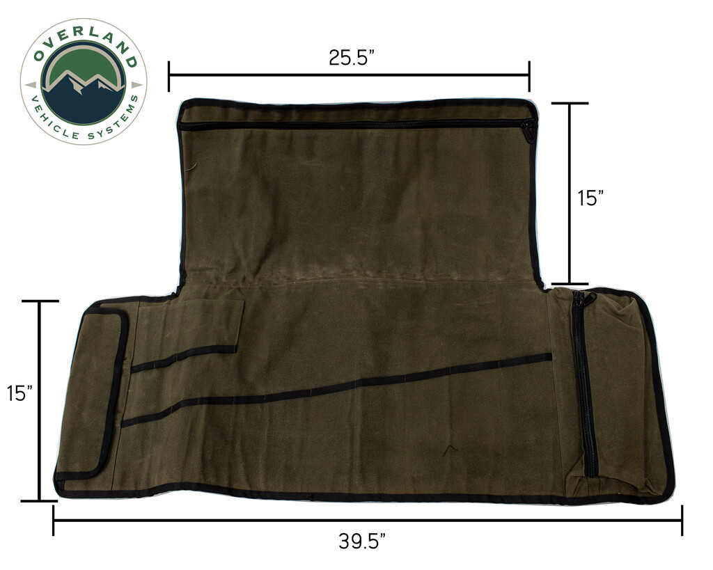 Rolled Bag General Tools With Handle And Straps – #16 Waxed Canvas