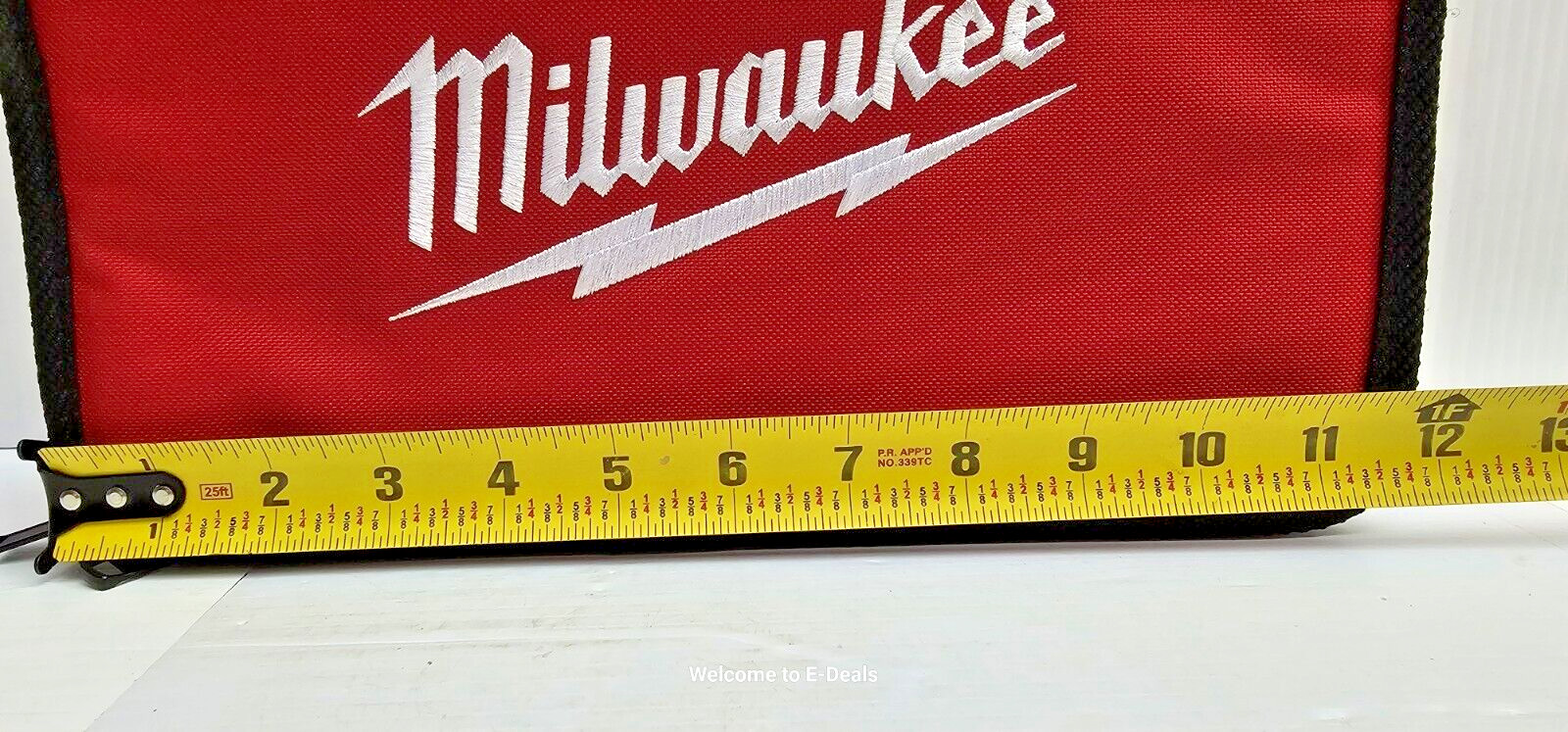 Milwaukee 11x7x3 Tool Storage Bag for 12-Volt Other Tools Zip Closure