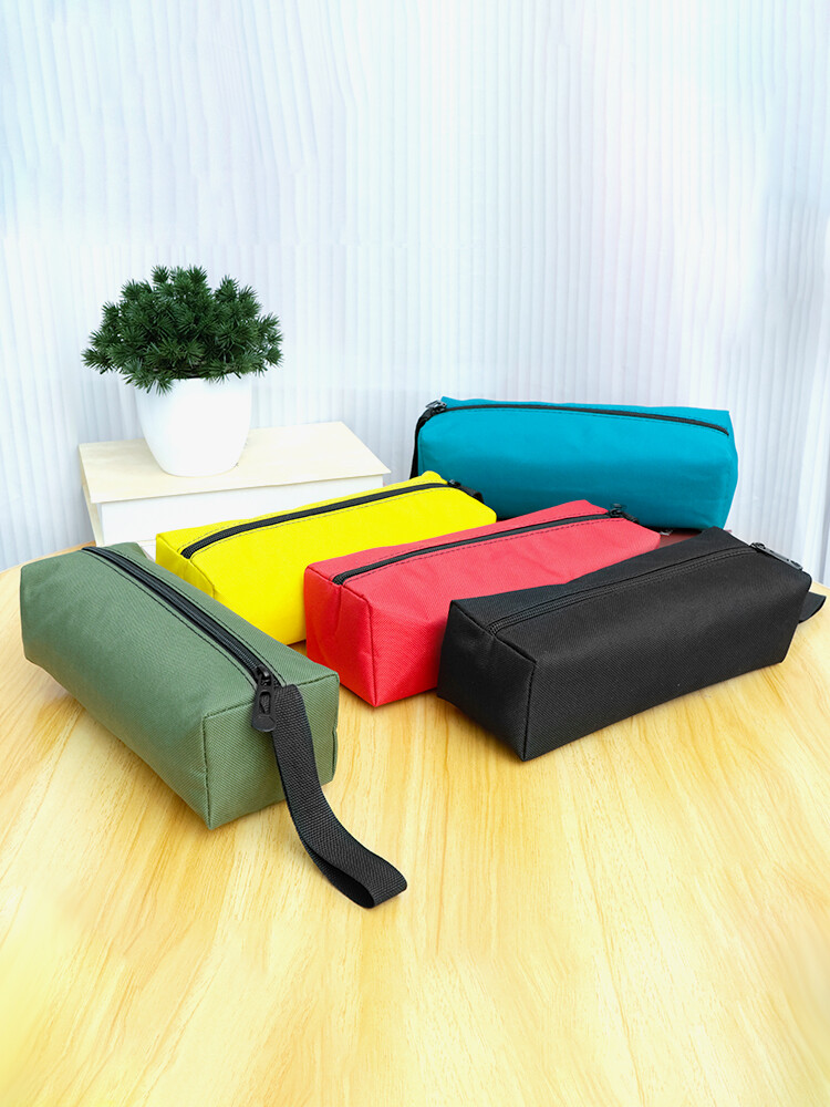 5/10x Canvas Tool Pouch Bag Zipper Small Multipurpose Pouch Heavy Duty Organizer