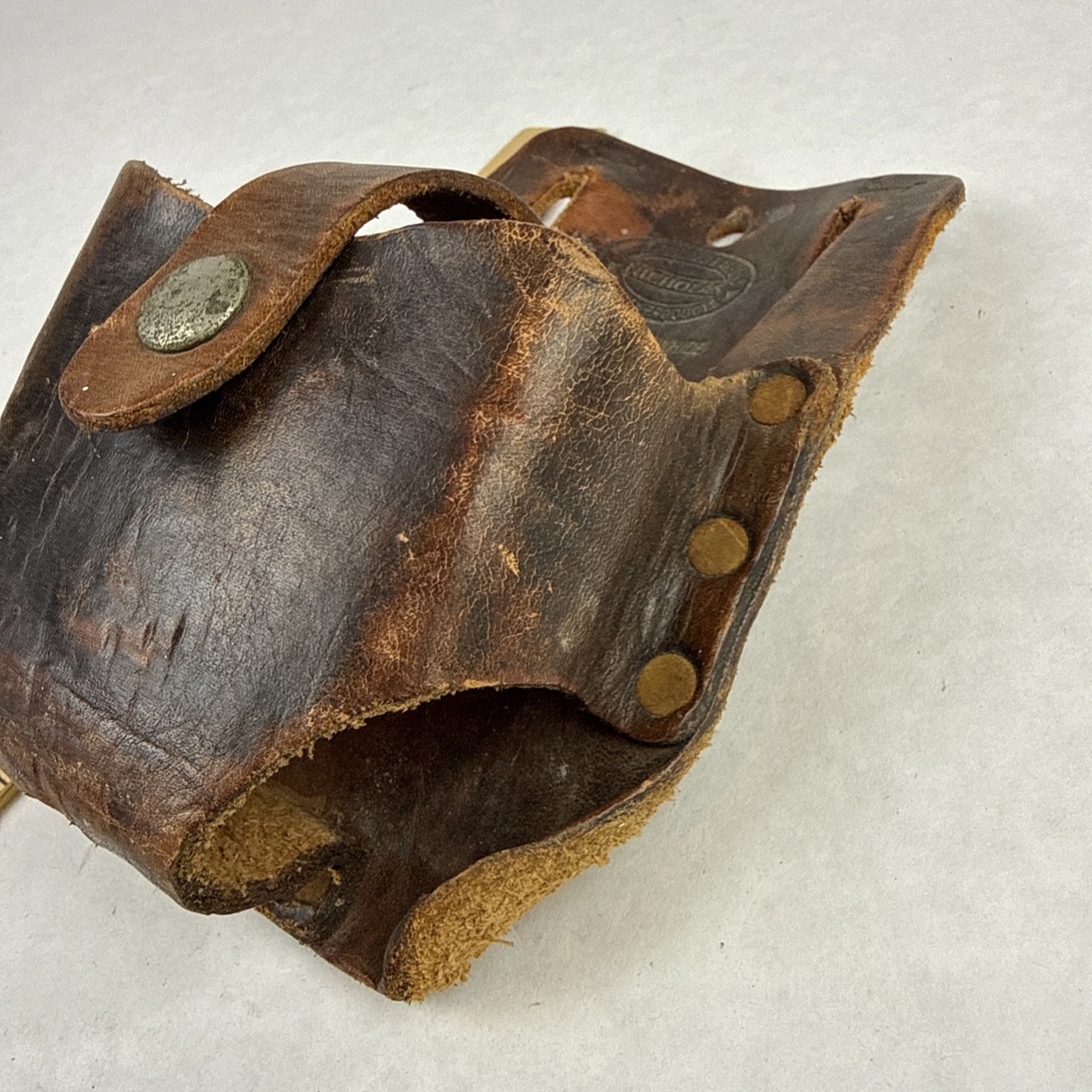 Nicholas Leather Cowhide 464 Large Tape Measure Pouch Holder Tool Belt Accessory