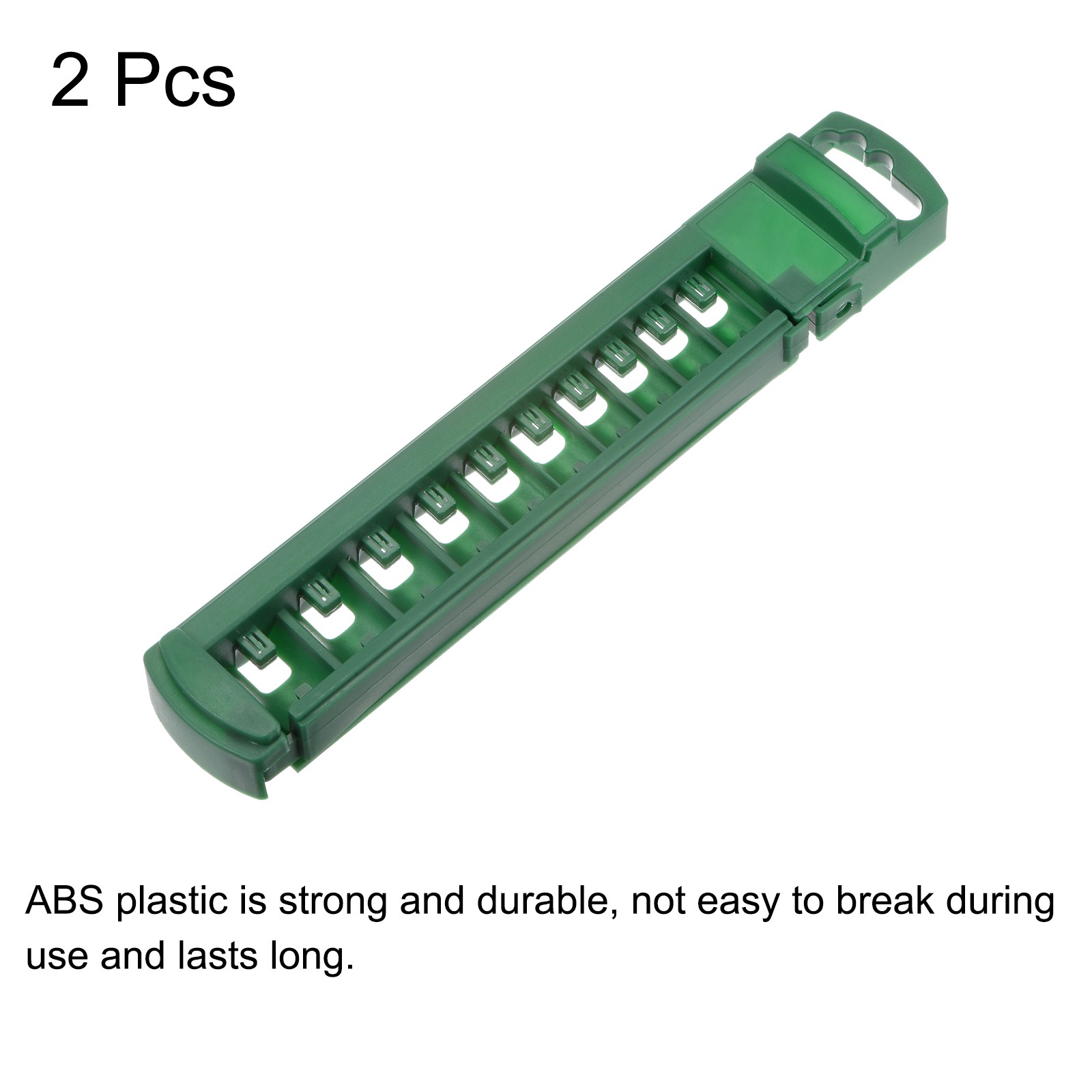 2pcs Socket Organizer 1/4″ Drive 10 Slots Portable Shallow Socket Rail Holder