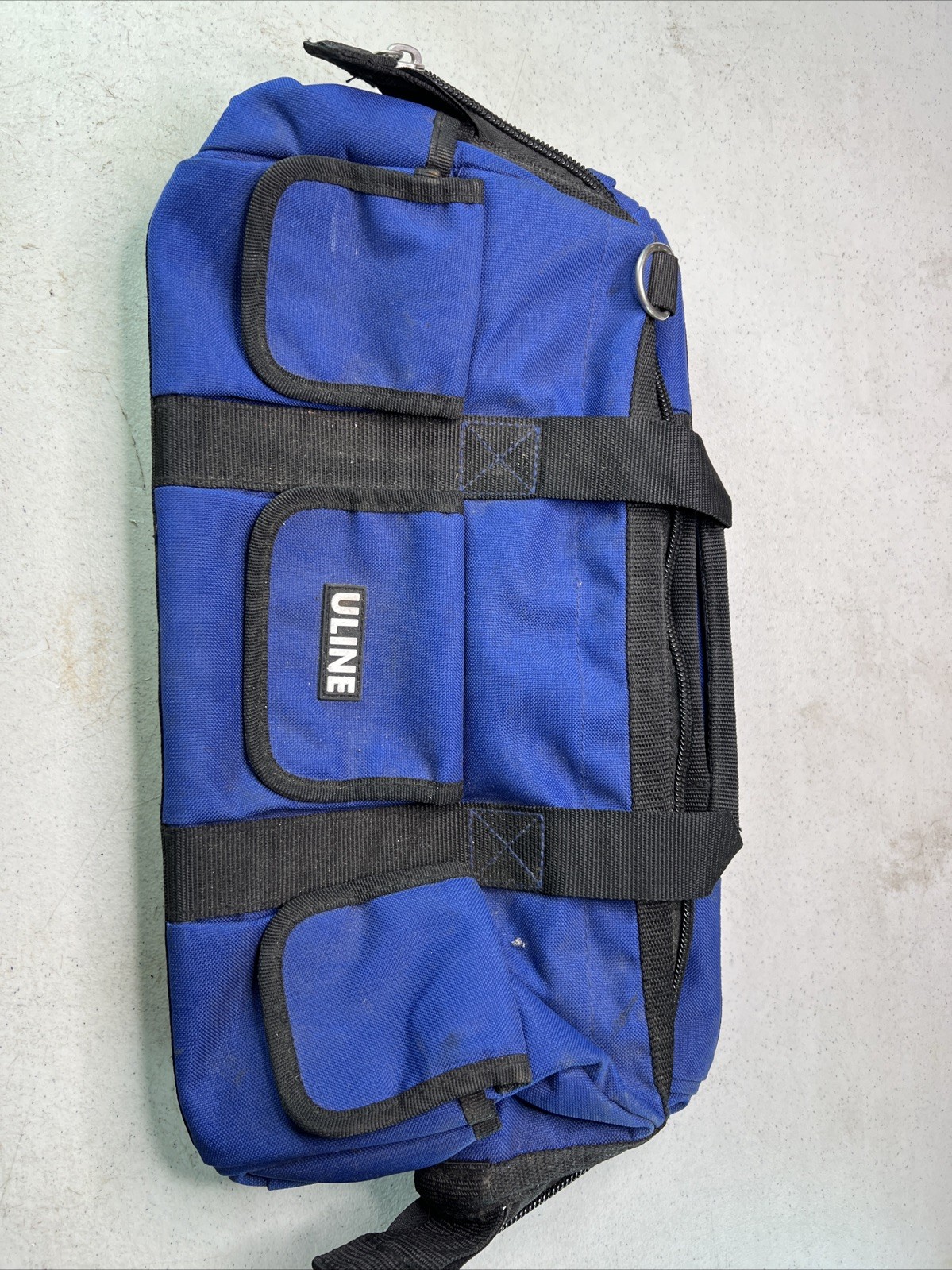 Uline Heavyweight Polyester Rigid Plastic Bottom Tool Bag
