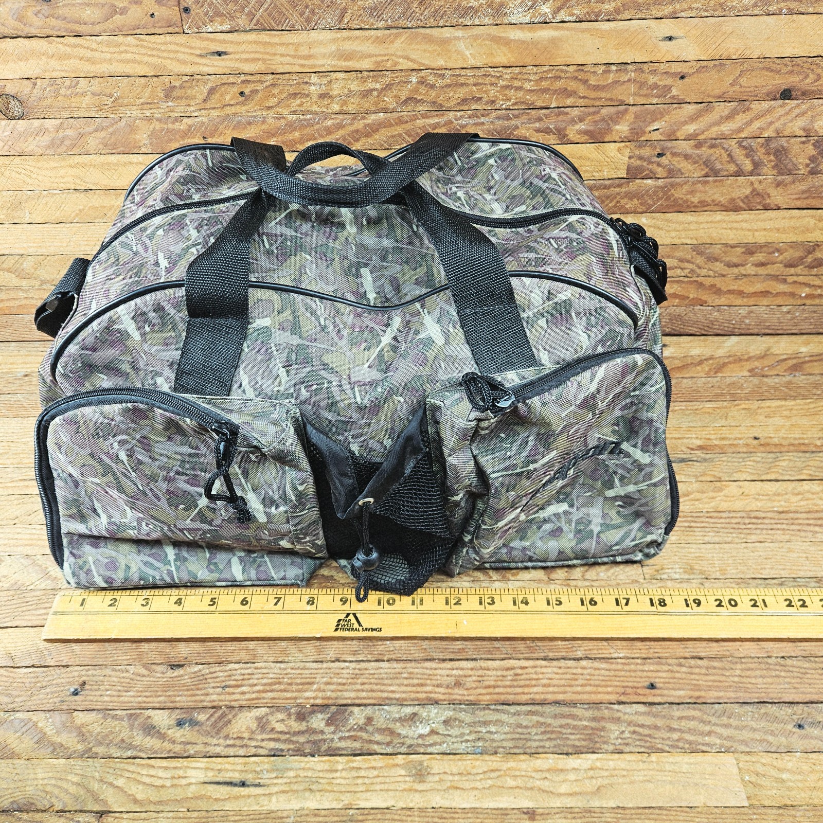 Vintage Snap-on tool Tool Camouflage Tool Bag w/Handles Zipper Closure Range Bag