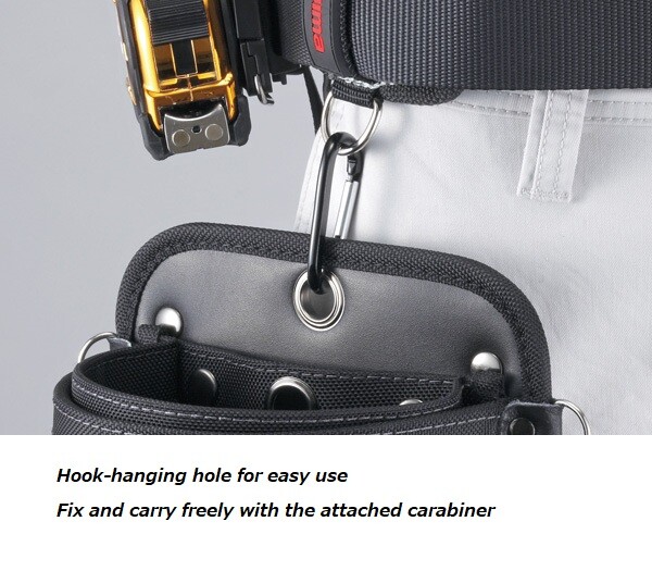 TAJIMA Tools Detachable Cow leather Tool Pouch 　Seff twin hooks Japan