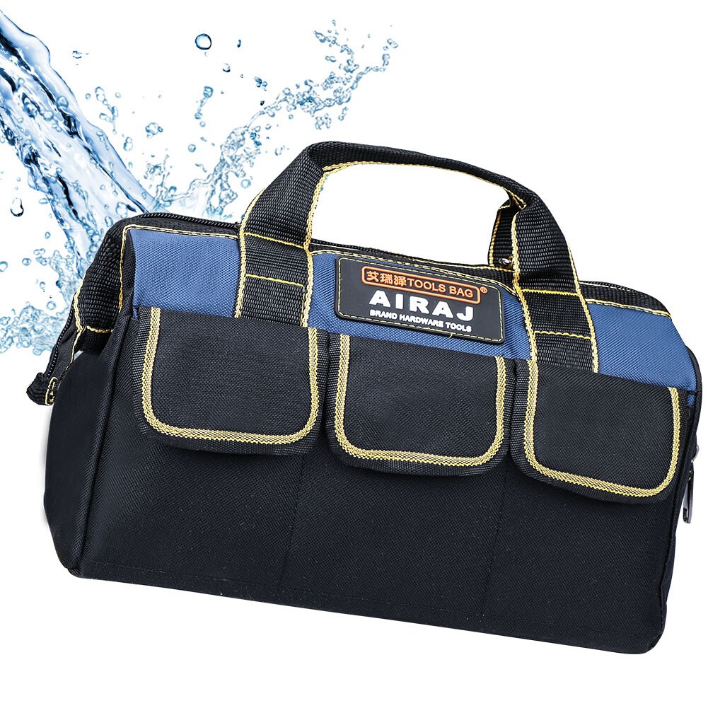 Multi-Function Tool Bag Oxford Cloth Electrician Wide Mouth Tool Bag Waterproof