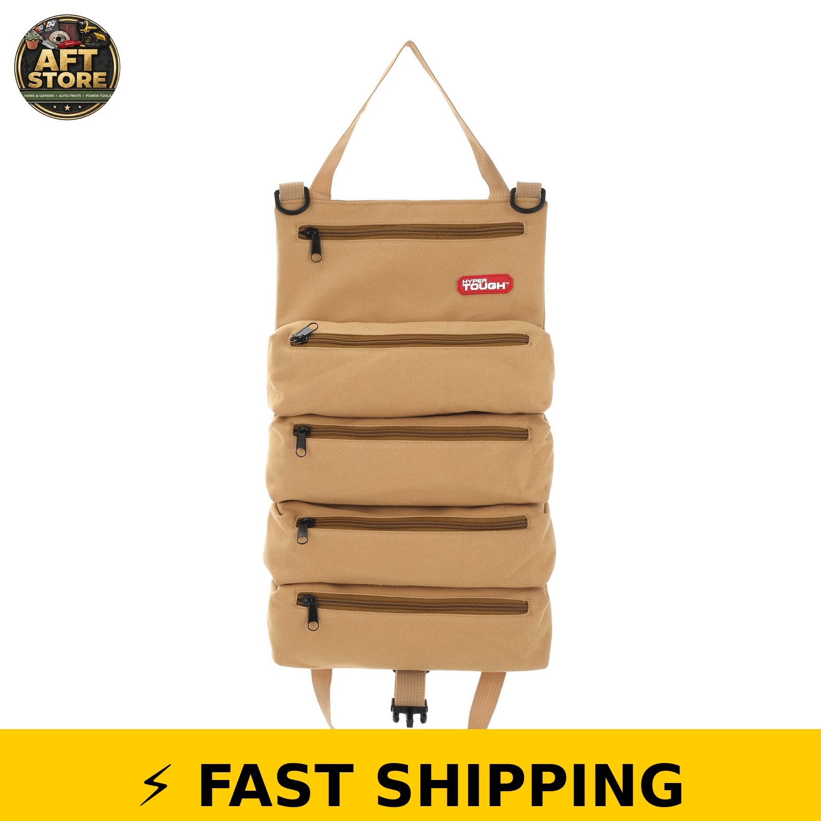 Hyper Tough Canvas Tool Roll with Carry Handle