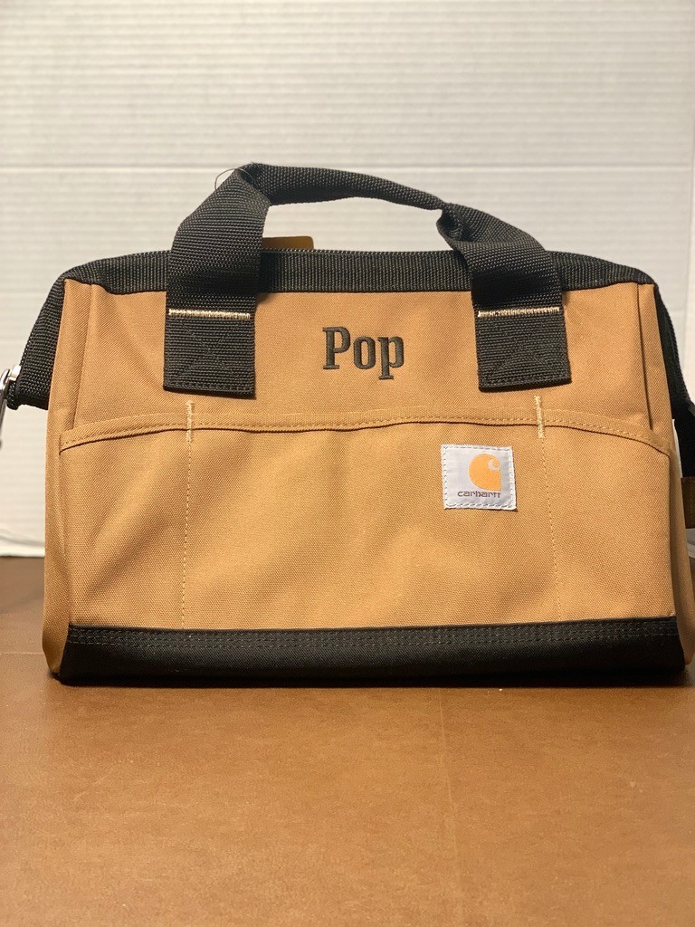 Carhartt Trade Series Tool Bag, Medium, Carhartt Brown Personalized For Pop 13″