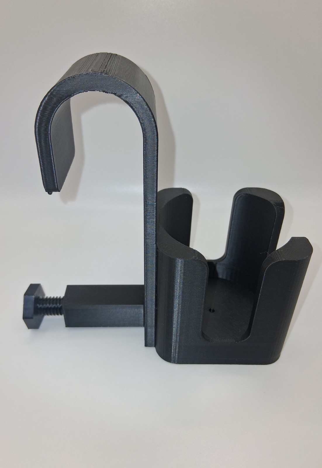 Tool Box Handle Can/Bottle Holder/Hanger with Adjustable Foot for Stability.