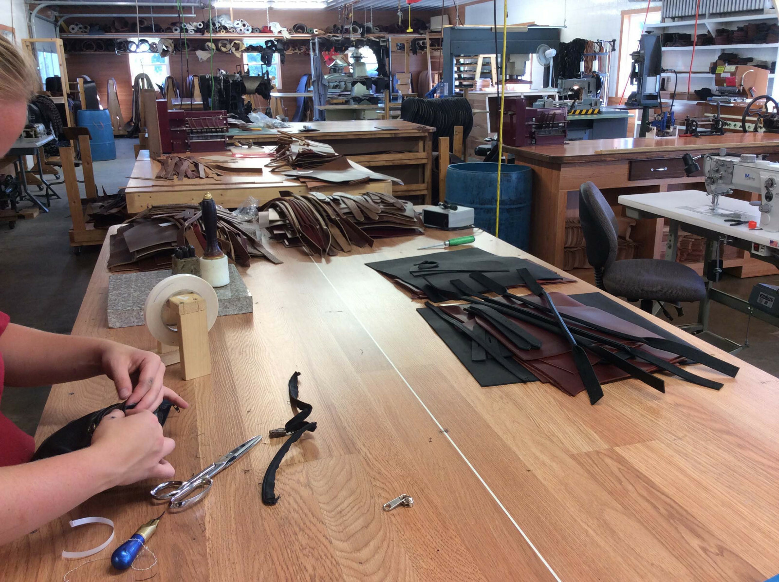 AMISH LEATHER TOOL POUCH Construction Work Belt Bag Set Left Right USA HANDMADE