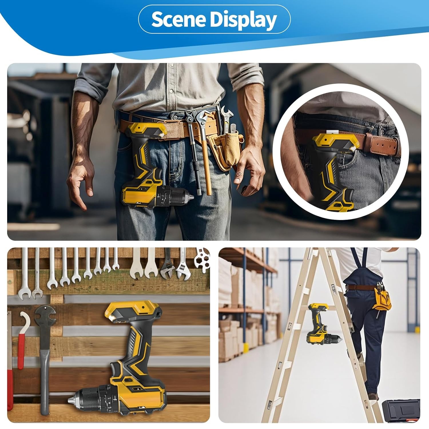 10 Pcs Replacement Belt Clip Hooks Set For Dewalt 20V Drill Driver Tools DCD980