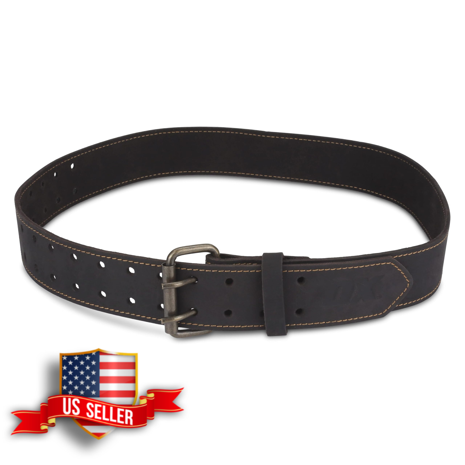 OX Pro 2 Inch Leather Tool Belt, Oil Tanned Full Grain, 28-44 in Length