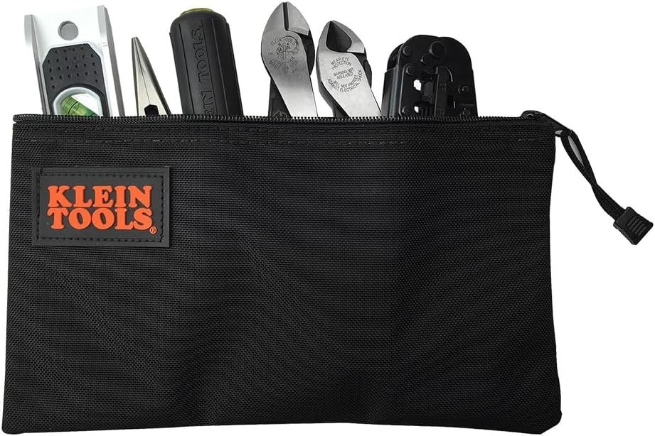 Effortless Tool Storage with 12.5-Inch Klein Cordura Zip Pouch for Professionals