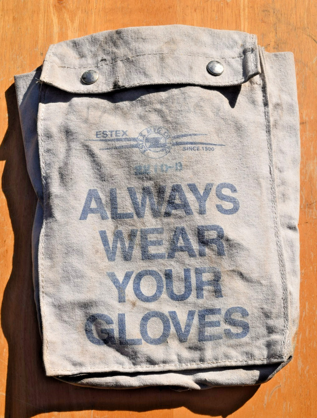Vintge Estex Canvas Glove Bag 11 inch