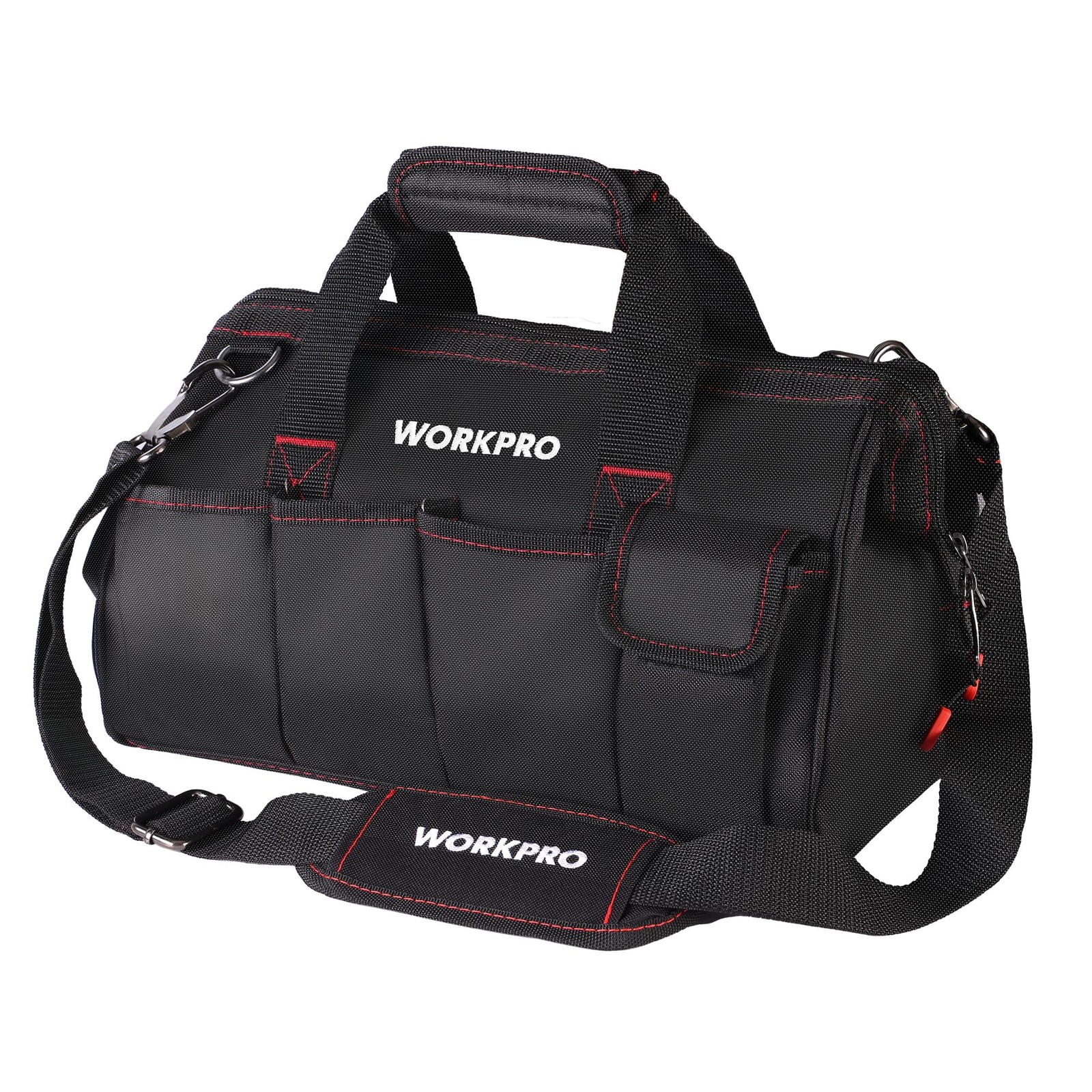 WORKPRO 14-inch Tool Bag, Multi-pocket Organizer with 14 inch, black