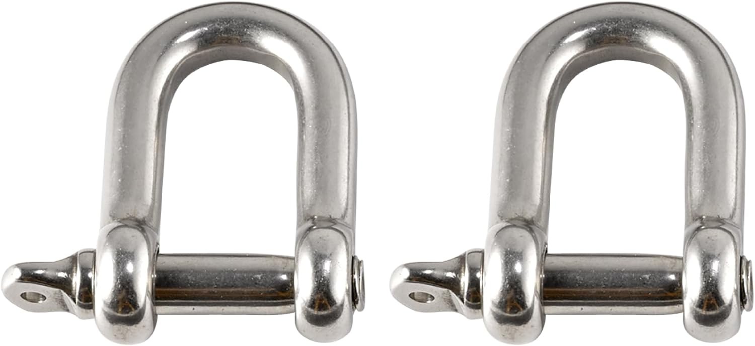 Squids 3790XL Tool Attachment Shackle Stainless Steel 15 Pounds 2-Pack X-Large
