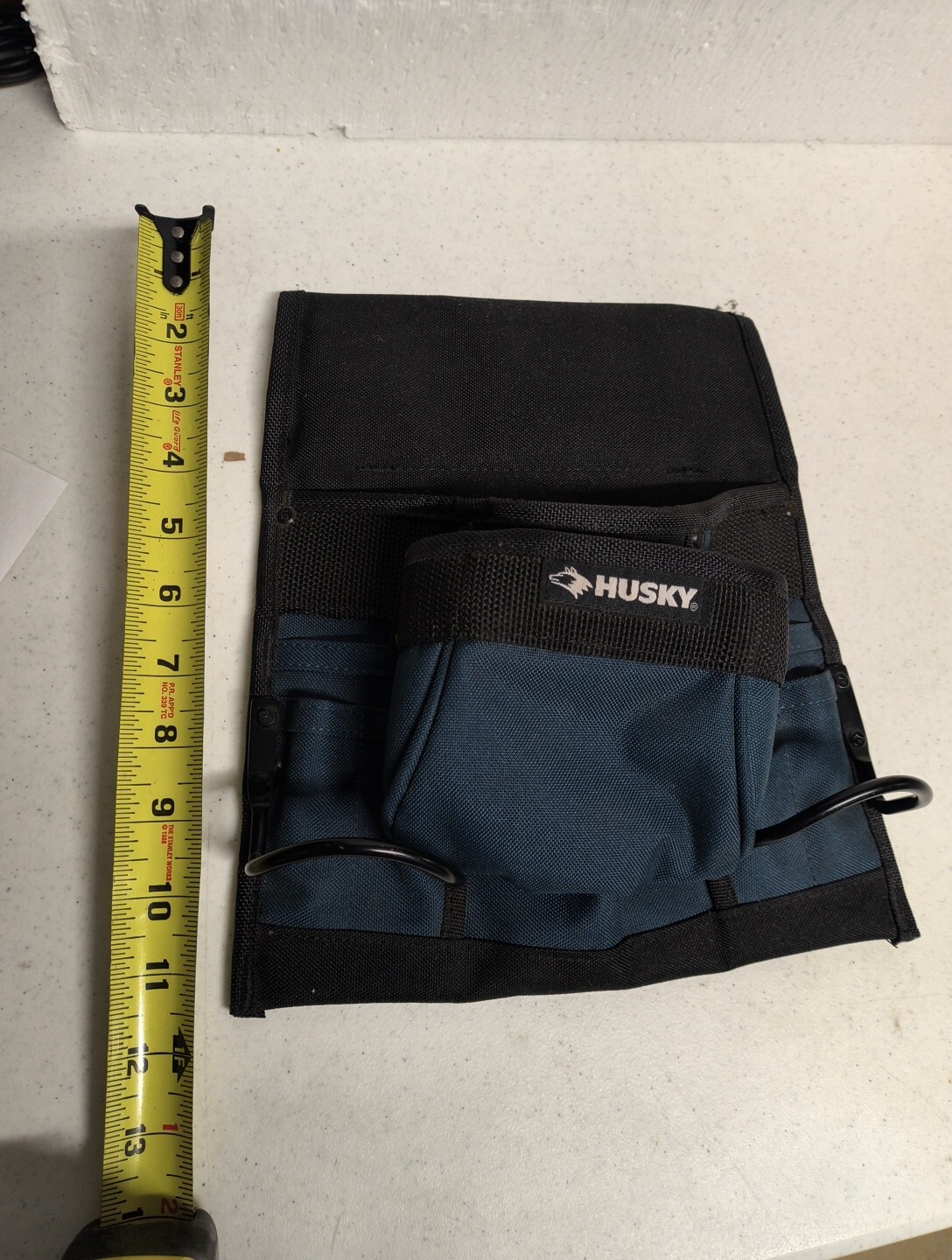 CLC Cordura Husky Waist Belt Tool, Carpenter, Double Hammer Bag